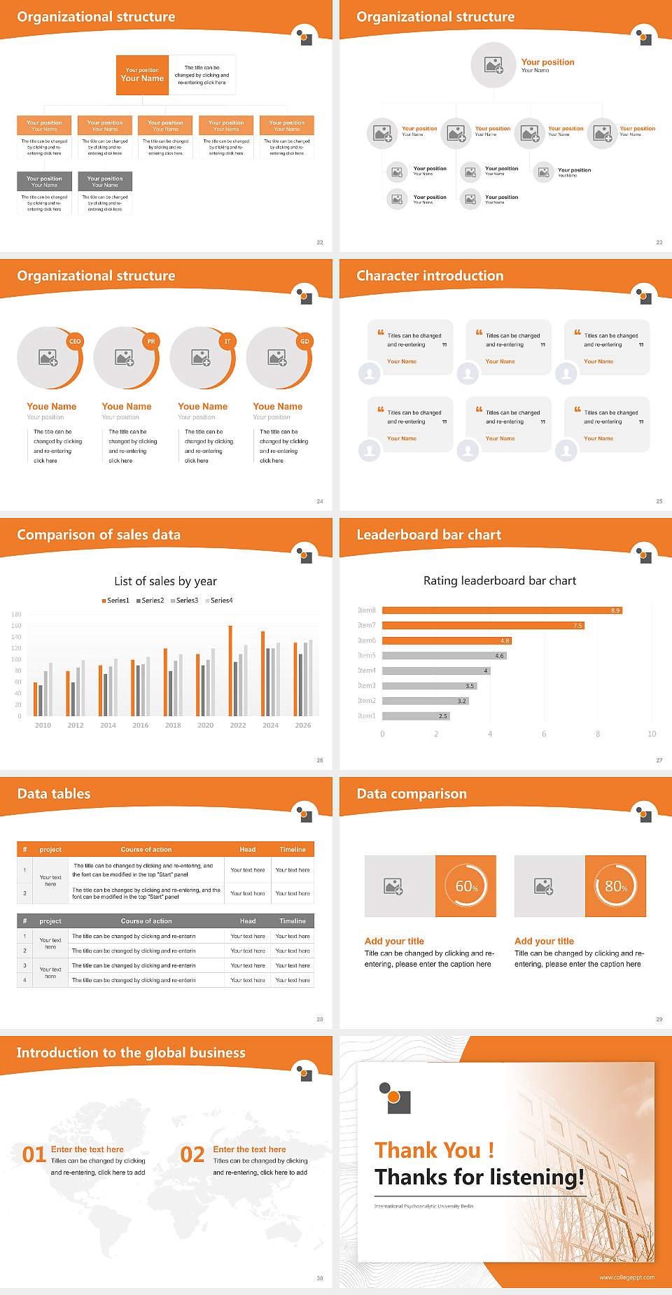 International Psychoanalytic University Berlin Academic Presentation/Research Findings Report PPT Template4:3 ratio PPT effect preview image4