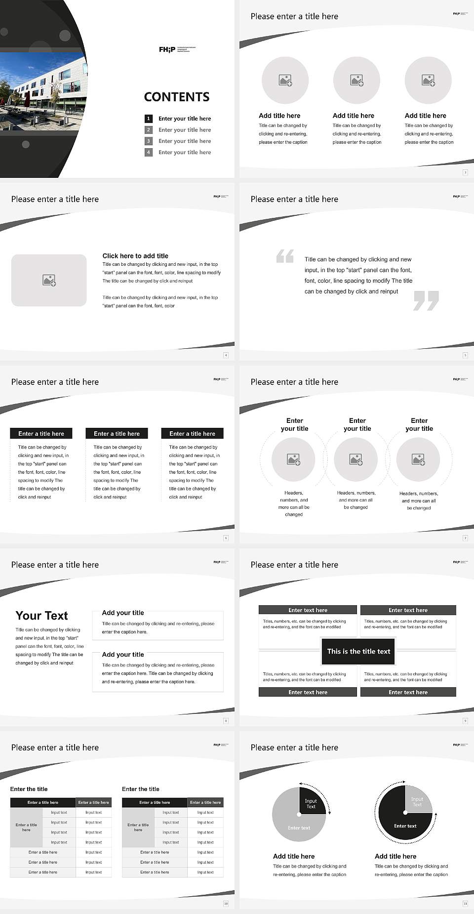 Potsdam University of Applied Sciences Course/Courseware Creation PPT Template4:3 ratio PPT effect preview image2