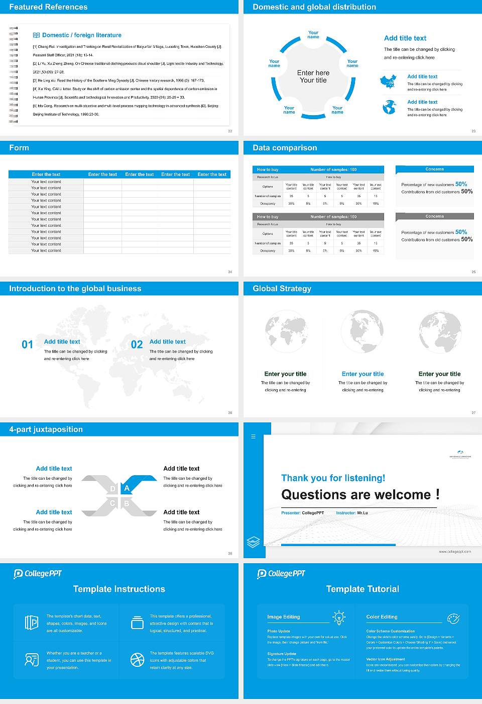 Osnabrück University of Applied Sciences Thesis Proposal/Graduation Defense PPT Template16:9 ratio PPT effect preview image4
