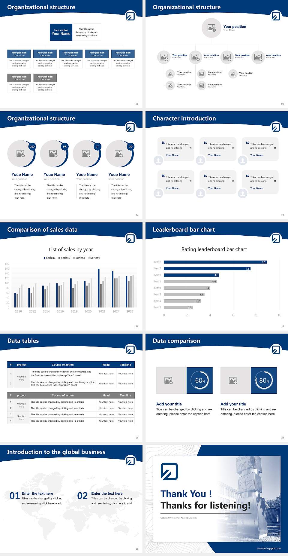 Ostfalia University of Applied Sciences Academic Presentation/Research Findings Report PPT Template4:3 ratio PPT effect preview image4