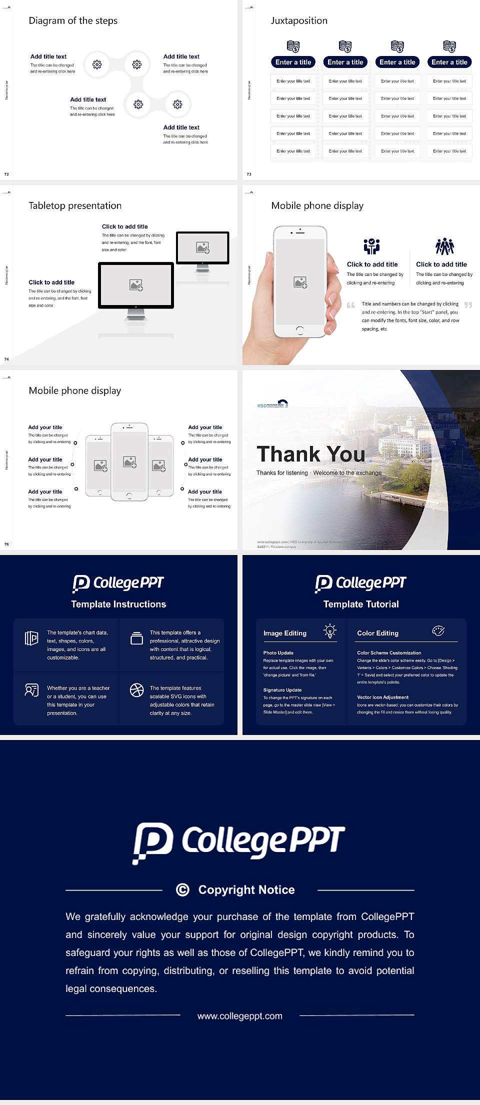 HSD University of Applied Sciences Döpfer – Potsdam campus Competition/Entrepreneurship Contest PPT Template4:3 ratio PPT effect preview image9