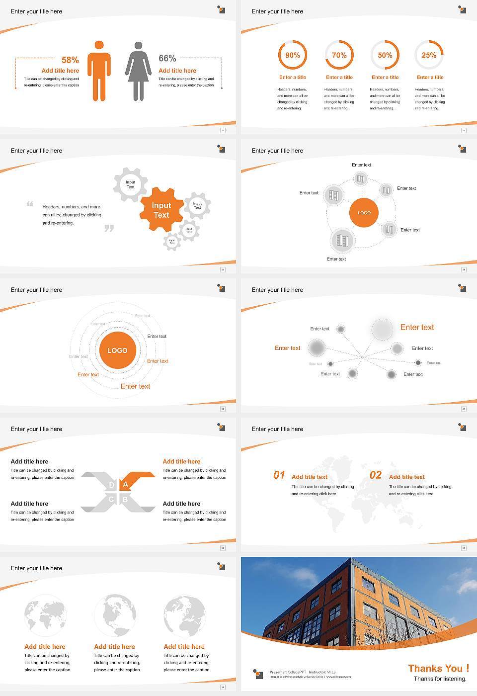 International Psychoanalytic University Berlin Course/Courseware Creation PPT Template16:9 ratio PPT effect preview image4