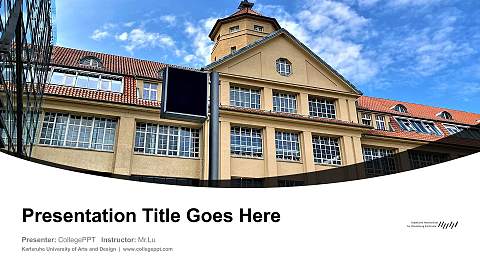 Karlsruhe University of Arts and Design Course/Courseware Creation PPT Template