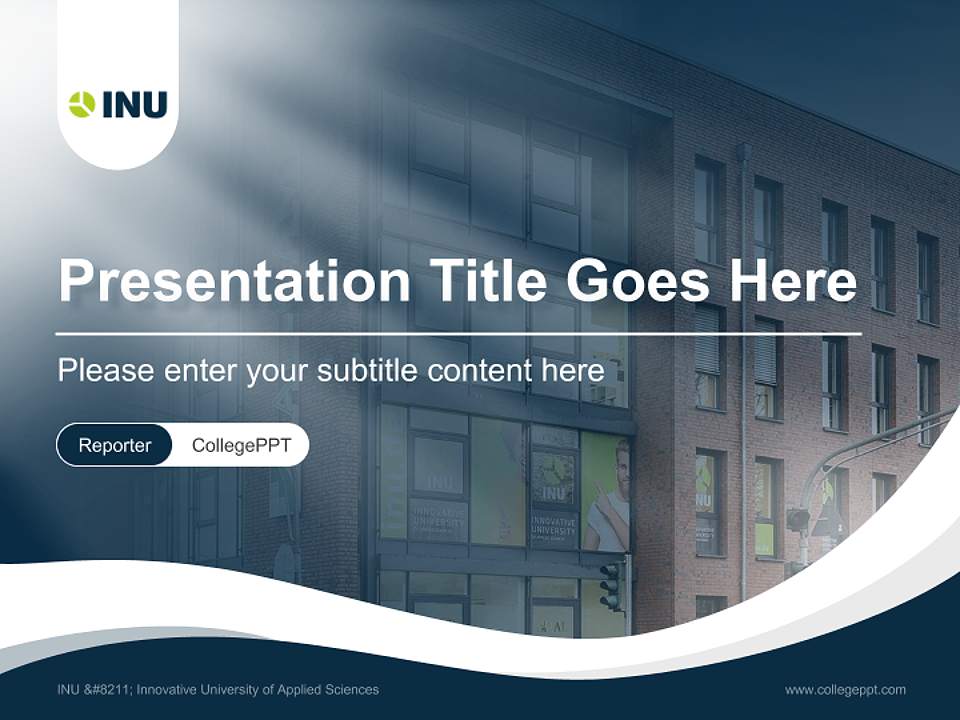 INU – Innovative University of Applied Sciences Lecture Sharing and Networking Event PPT Template4:3 ratio PPT effect preview image4