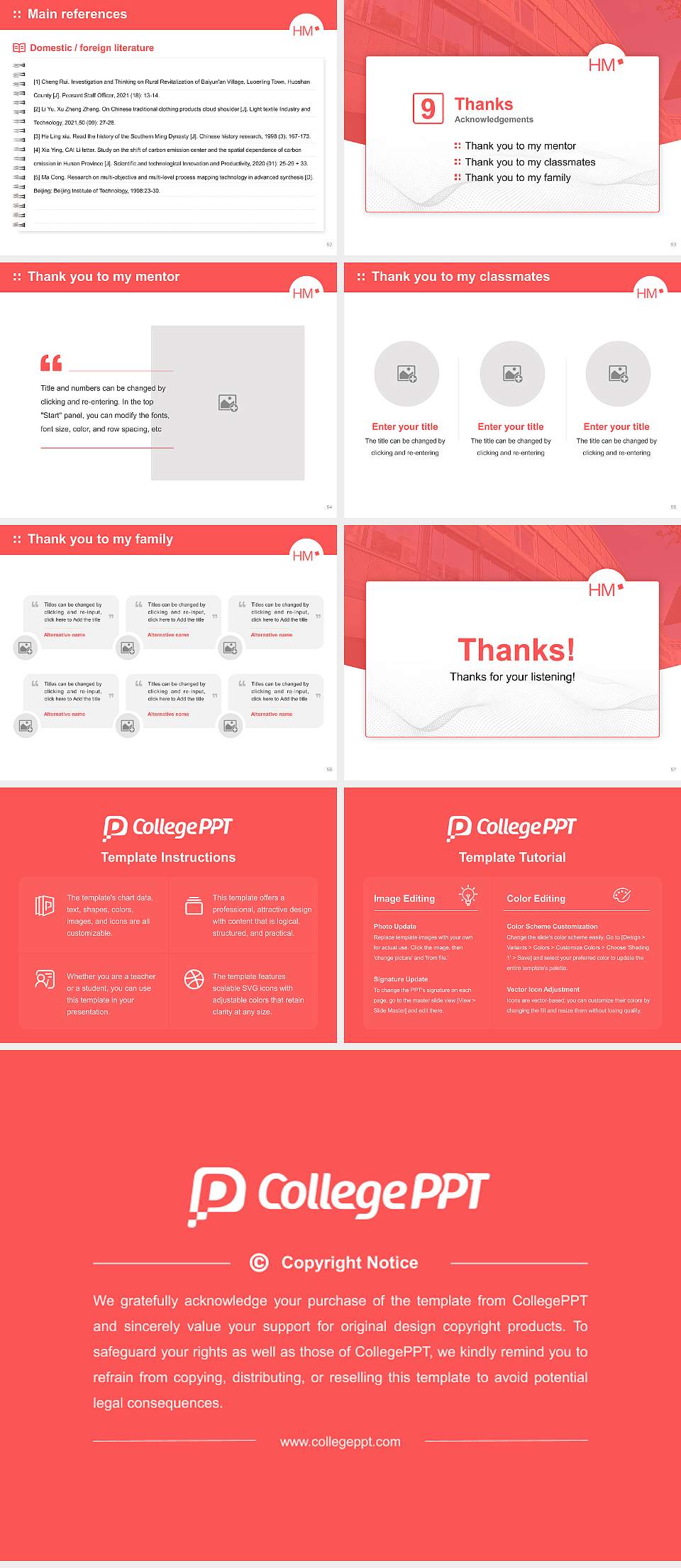 Munich University of Applied Sciences – Karlstraße campus Graduation Thesis Defense PPT Template4:3 ratio PPT effect preview image7