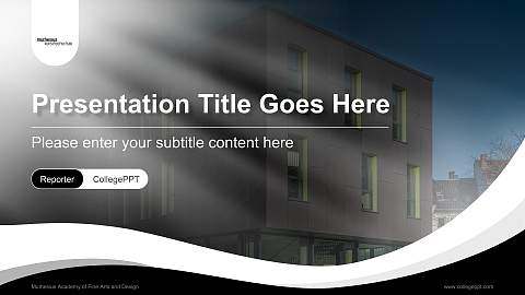 Muthesius Academy of Fine Arts and Design Lecture Sharing and Networking Event PPT Template
