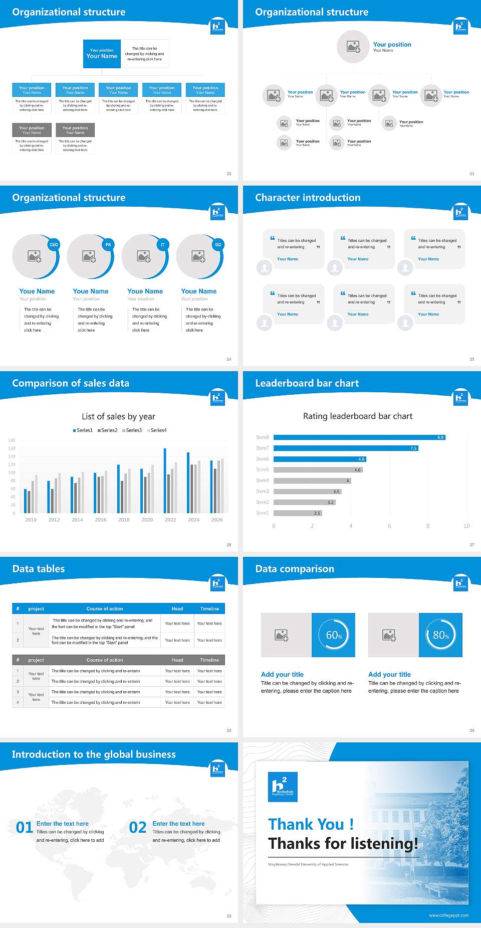 Magdeburg-Stendal University of Applied Sciences Academic Presentation/Research Findings Report PPT Template4:3 ratio PPT effect preview image4