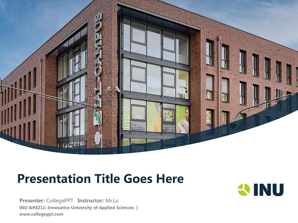 INU – Innovative University of Applied Sciences Course/Courseware Creation PPT Template4:3 ratio PPT effect preview image5