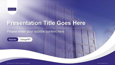 IB University of Health and Social Sciences Lecture Sharing and Networking Event PPT Template