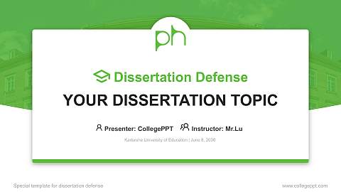 Karlsruhe University of Education Graduation Thesis Defense PPT Template