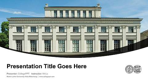Martin Luther University Halle-Wittenberg Course/Courseware Creation PPT Template