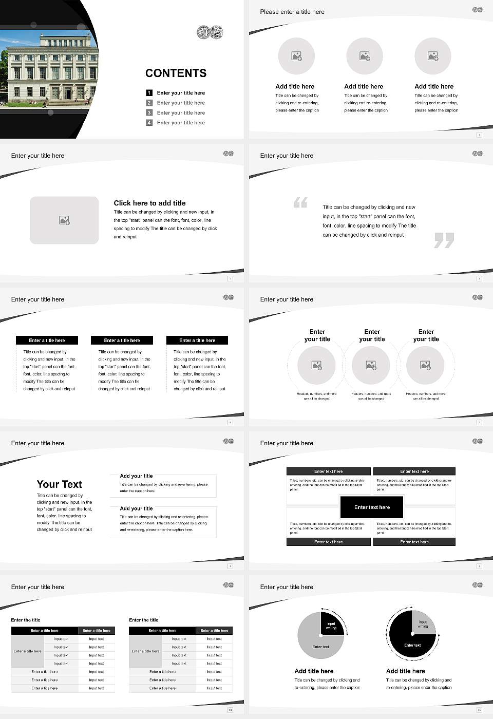 Martin Luther University Halle-Wittenberg Course/Courseware Creation PPT Template16:9 ratio PPT effect preview image2
