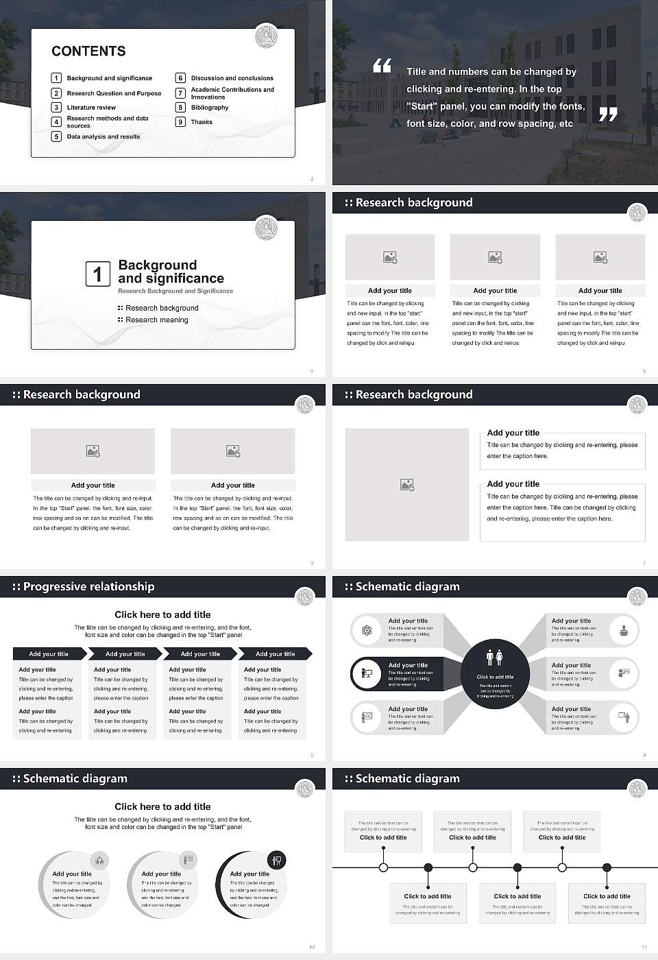Leipzig University – Jahnallee campus Graduation Thesis Defense PPT Template16:9 ratio PPT effect preview image2