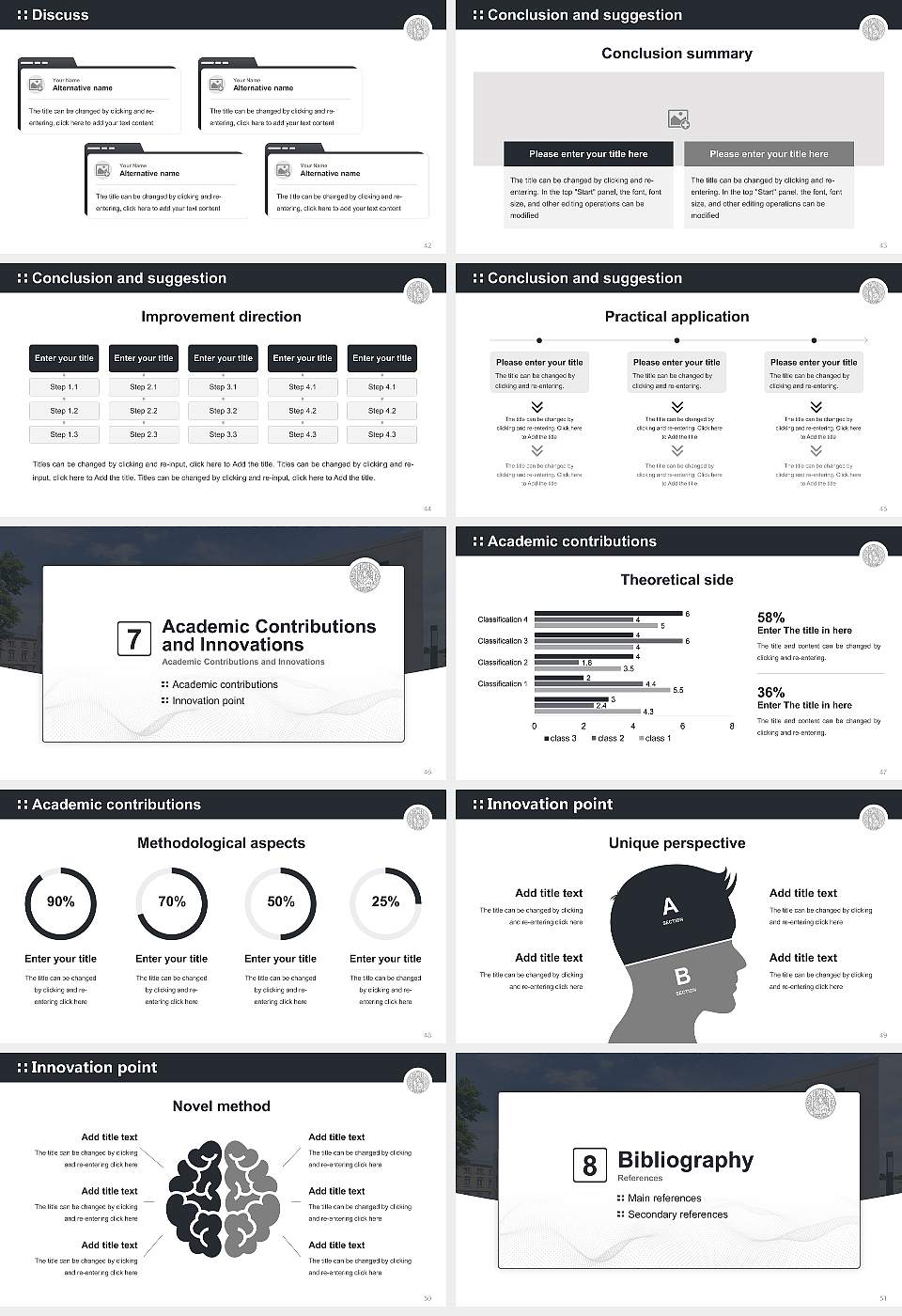Leipzig University – Jahnallee campus Graduation Thesis Defense PPT Template16:9 ratio PPT effect preview image6