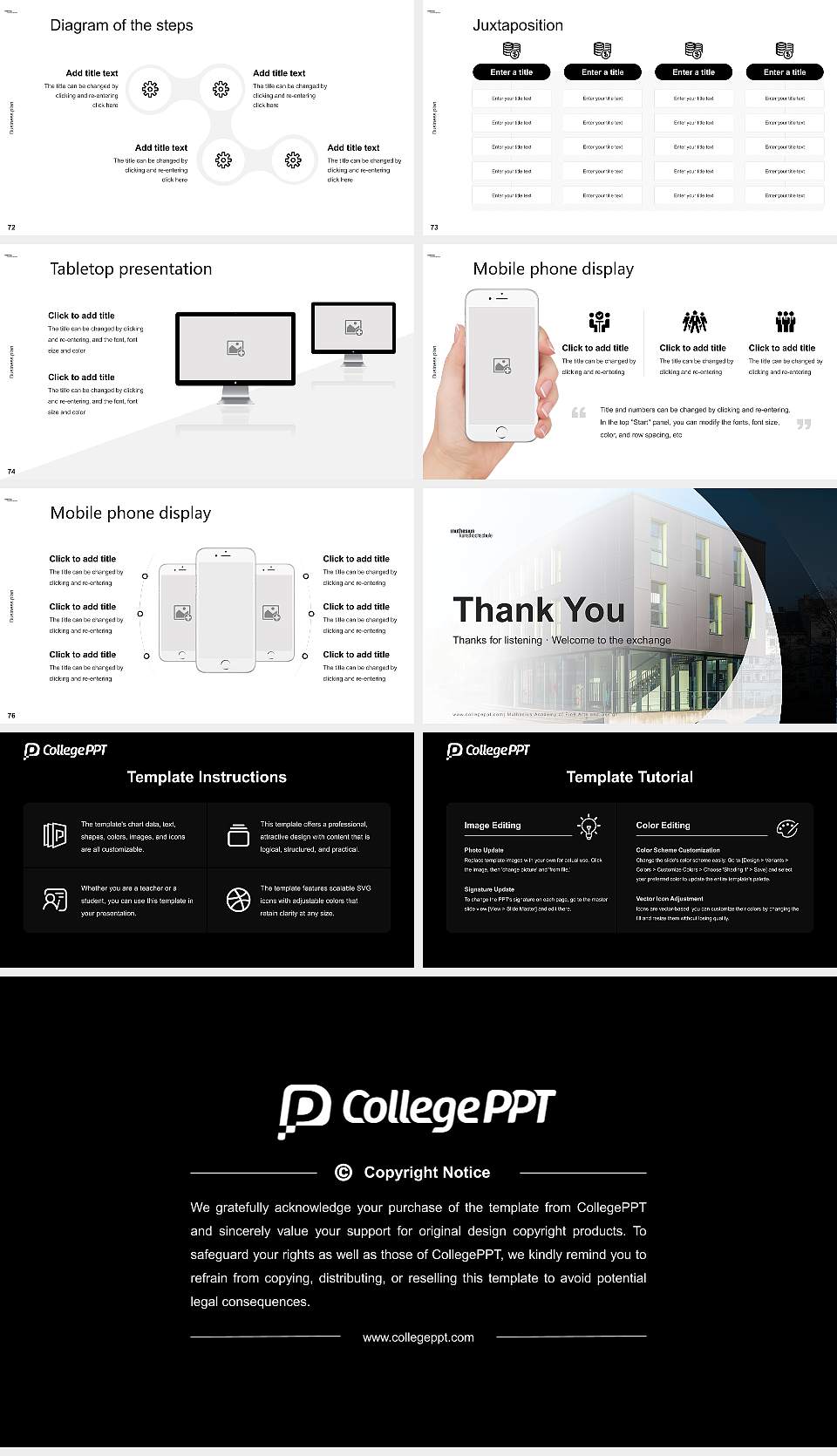 Muthesius Academy of Fine Arts and Design Competition/Entrepreneurship Contest PPT Template16:9 ratio PPT effect preview image9