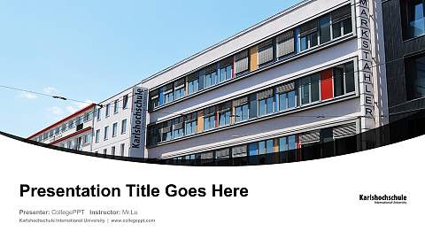 Karlshochschule International University Course/Courseware Creation PPT Template