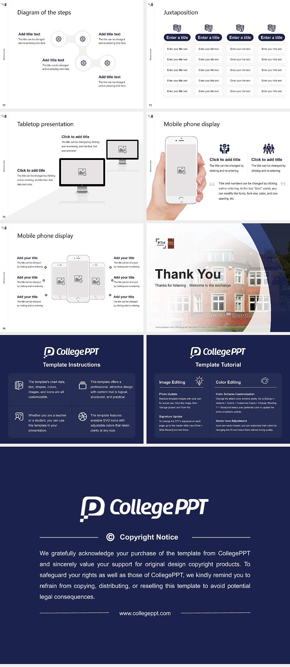 Philosophical-Theological University of Münster Competition/Entrepreneurship Contest PPT Template4:3 ratio PPT effect preview image9
