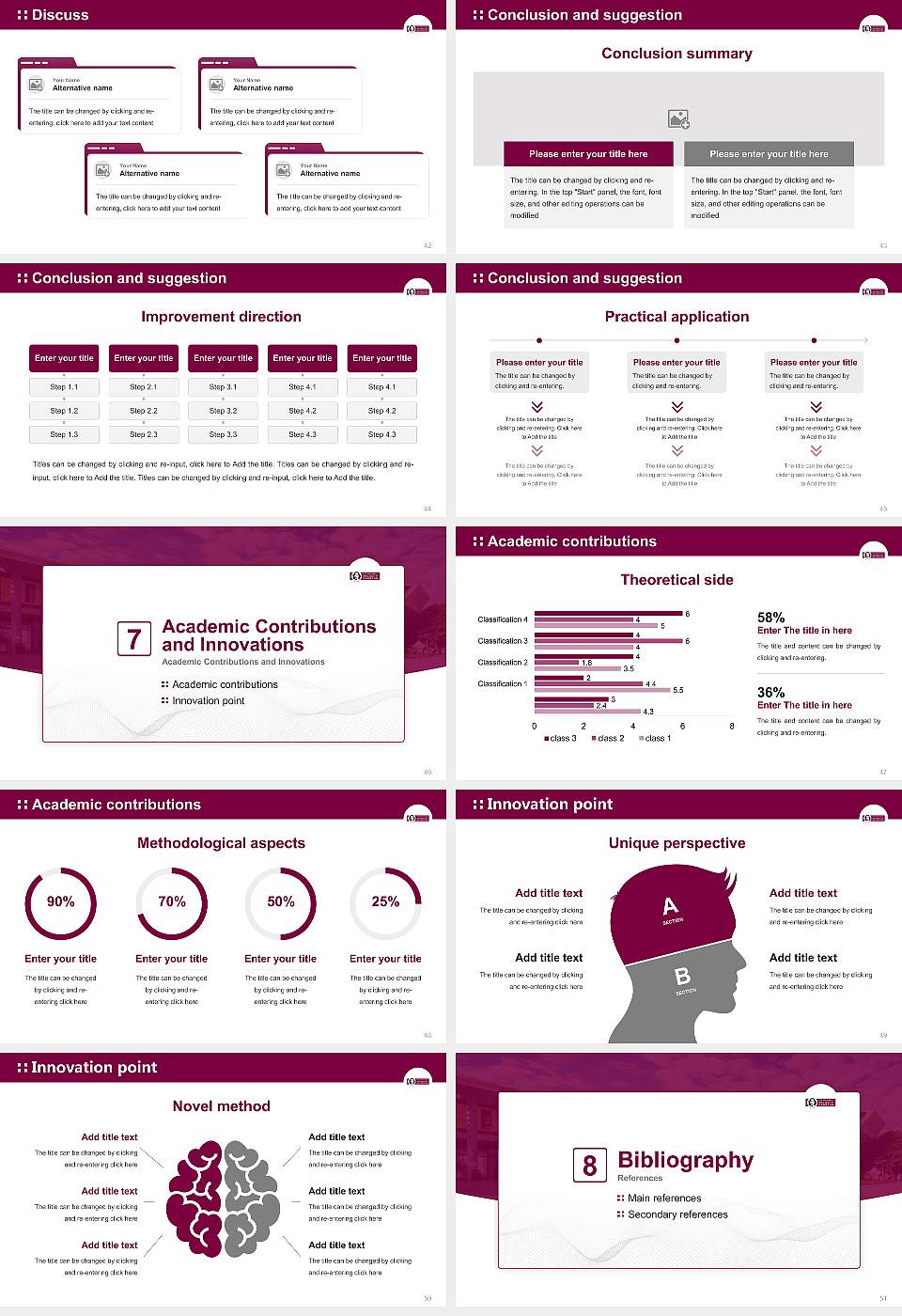 Otto von Guericke University Magdeburg Graduation Thesis Defense PPT Template16:9 ratio PPT effect preview image6