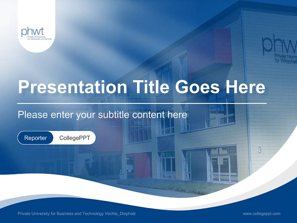 Private University for Business and Technology Vechta_Diepholz Lecture Sharing and Networking Event PPT Template4:3 ratio PPT effect preview image4