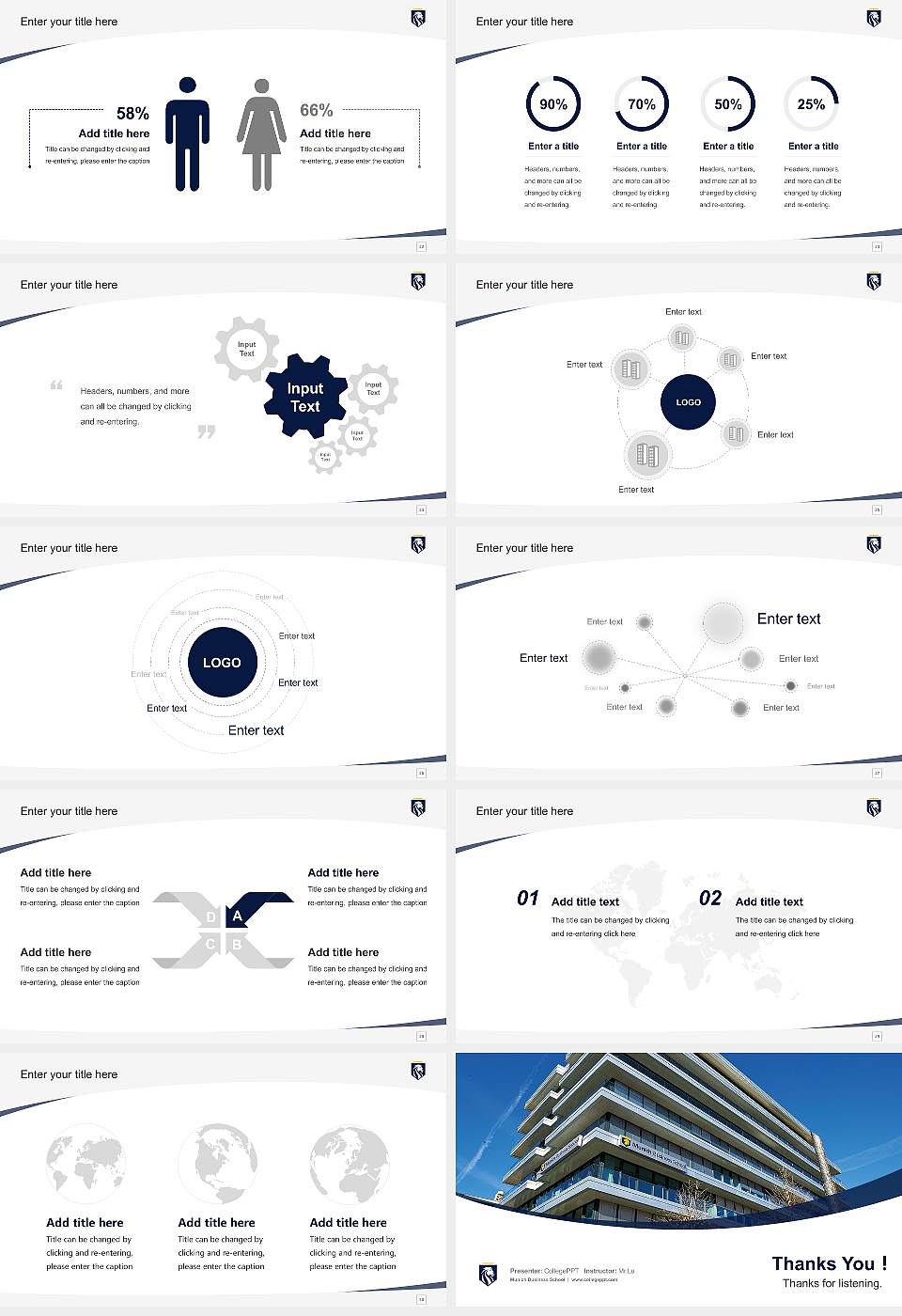 Munich Business School Course/Courseware Creation PPT Template16:9 ratio PPT effect preview image4