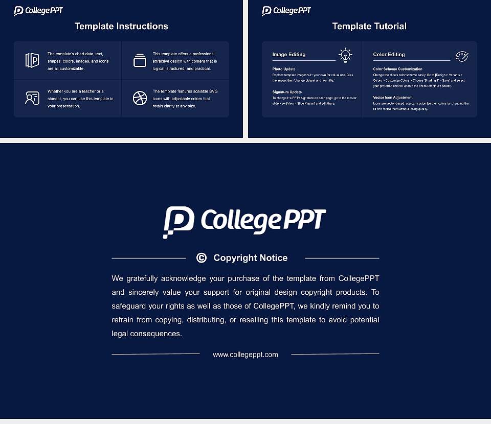 Munich Business School Course/Courseware Creation PPT Template16:9 ratio PPT effect preview image5