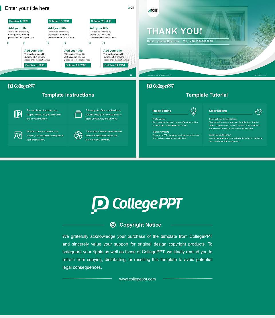 Karlsruhe Institute of Technology (KIT) Lecture Sharing and Networking Event PPT Template16:9 ratio PPT effect preview image4