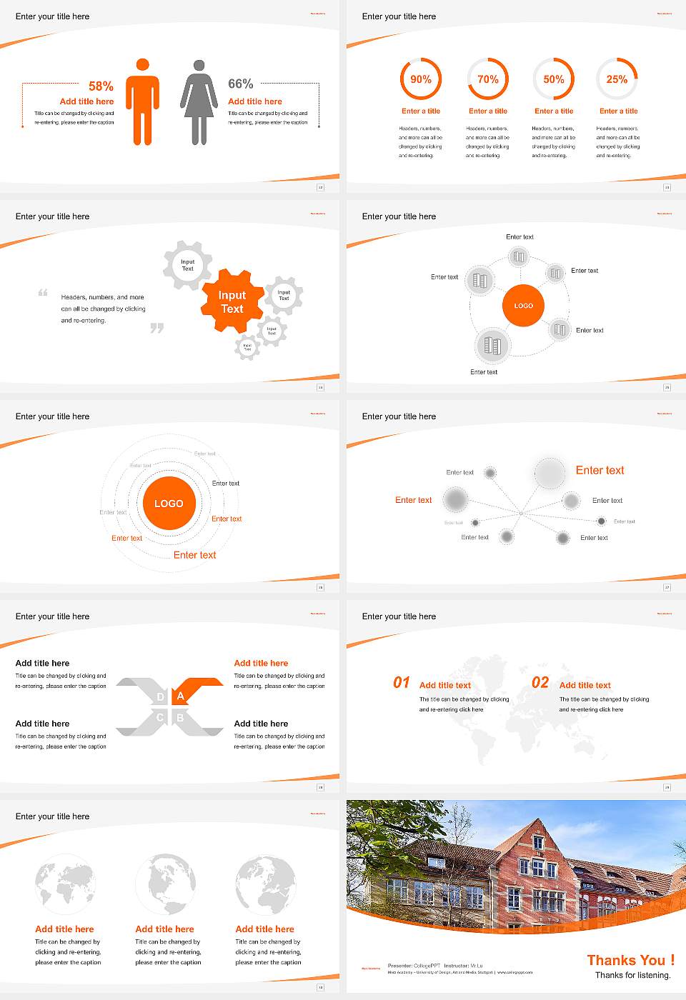 Merz Academy – University of Design, Art and Media, Stuttgart Course/Courseware Creation PPT Template16:9 ratio PPT effect preview image4