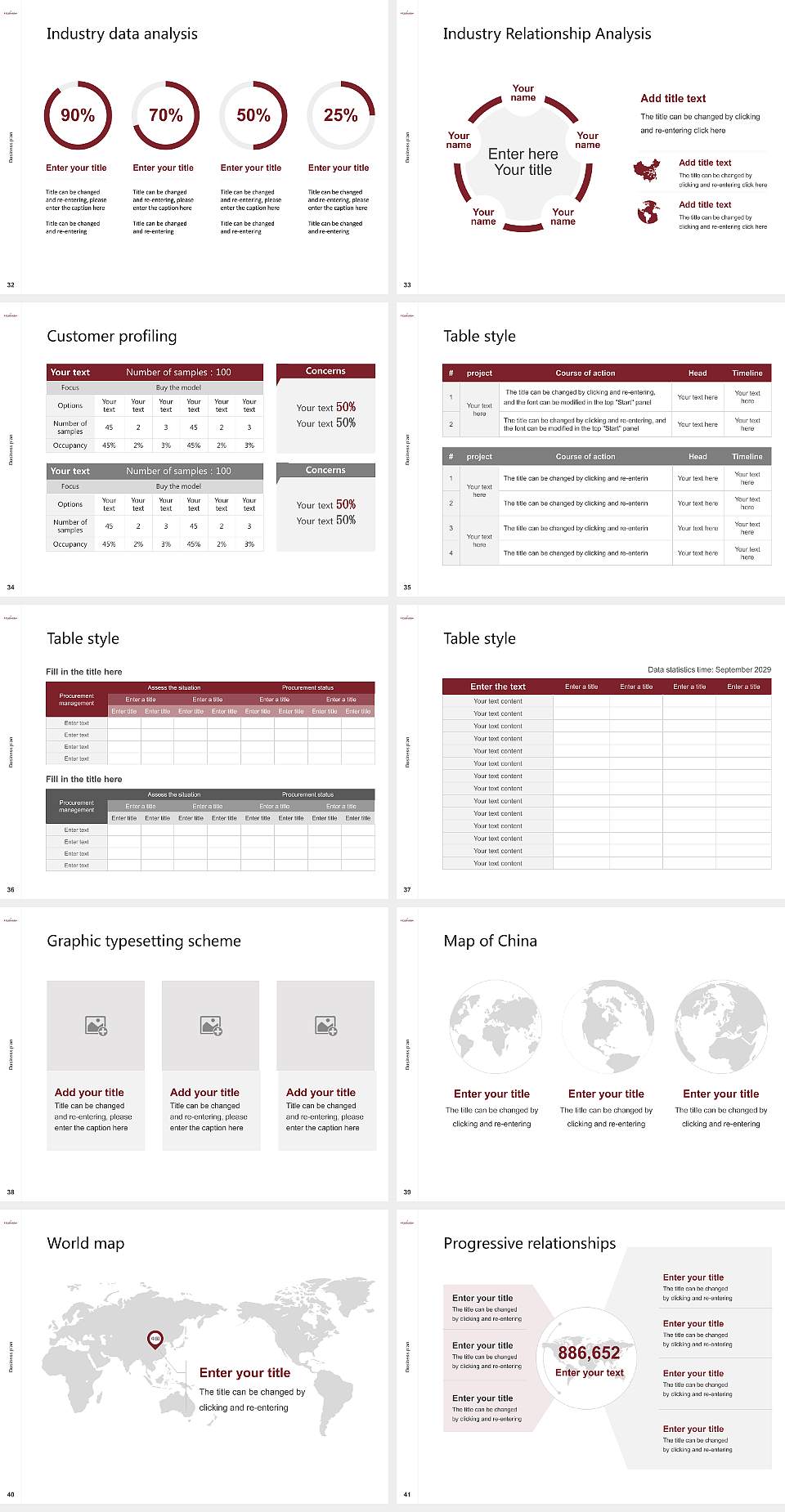 Leuphana University of Lüneburg Competition/Entrepreneurship Contest PPT Template4:3 ratio PPT effect preview image5