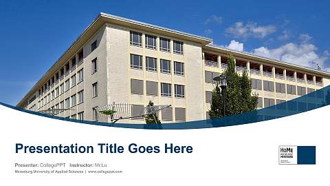 Merseburg University of Applied Sciences Course/Courseware Creation PPT Template