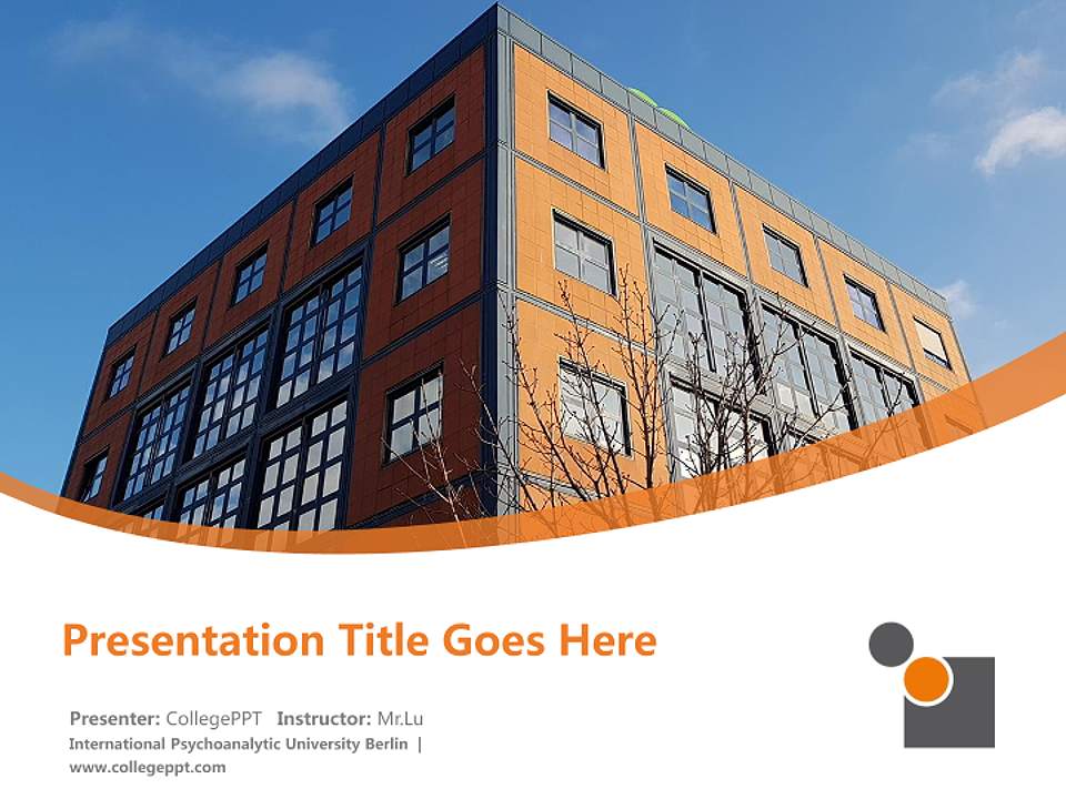 International Psychoanalytic University Berlin Course/Courseware Creation PPT Template4:3 ratio PPT effect preview image5