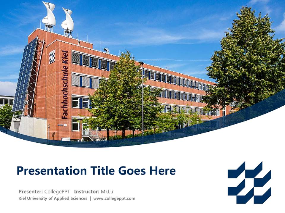 Kiel University of Applied Sciences Course/Courseware Creation PPT Template4:3 ratio PPT effect preview image5