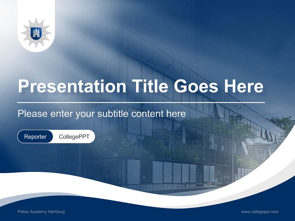 Police Academy Hamburg Lecture Sharing and Networking Event PPT Template4:3 ratio PPT effect preview image4
