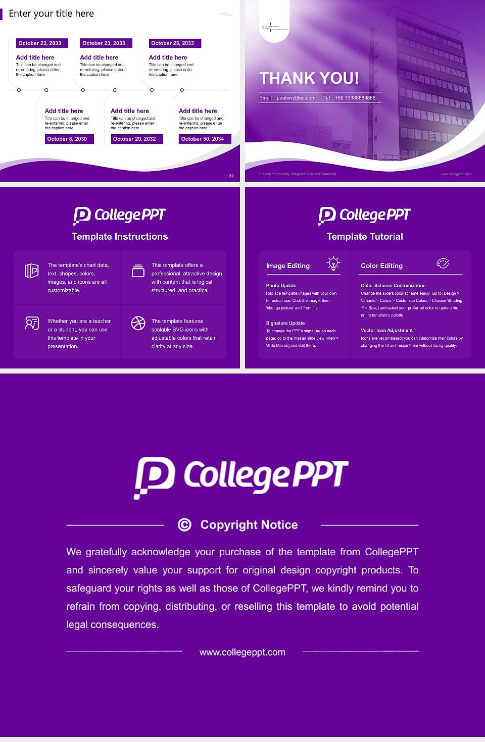 Protestant University of Applied Sciences Darmstadt Lecture Sharing and Networking Event PPT Template4:3 ratio PPT effect preview image4