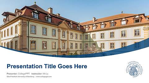 Otto-Friedrich University of Bamberg Course/Courseware Creation PPT Template