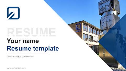 Ostfalia University of Applied Sciences Resume PPT Template