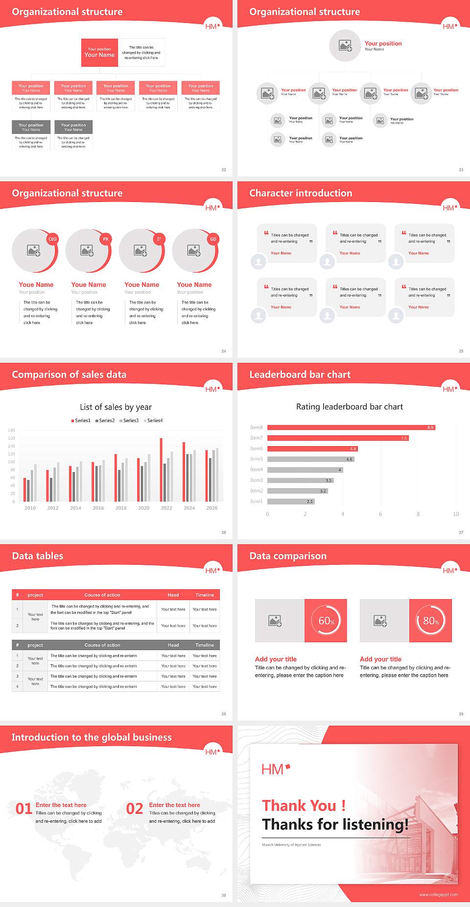 Munich University of Applied Sciences Academic Presentation/Research Findings Report PPT Template4:3 ratio PPT effect preview image4