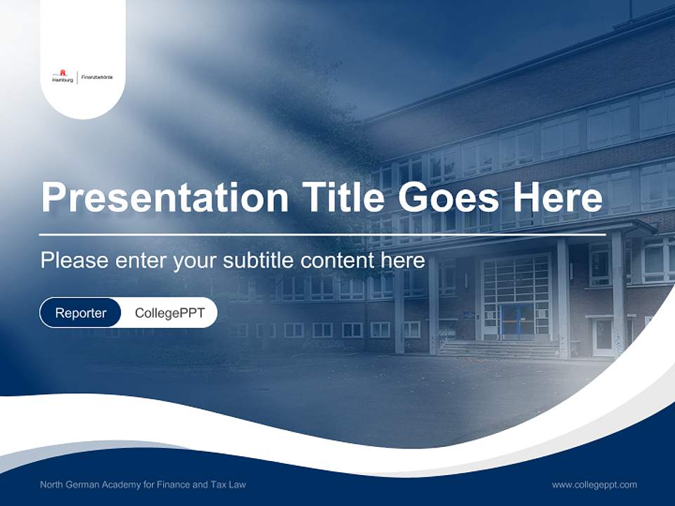 North German Academy for Finance and Tax Law Lecture Sharing and Networking Event PPT Template4:3 ratio PPT effect preview image4