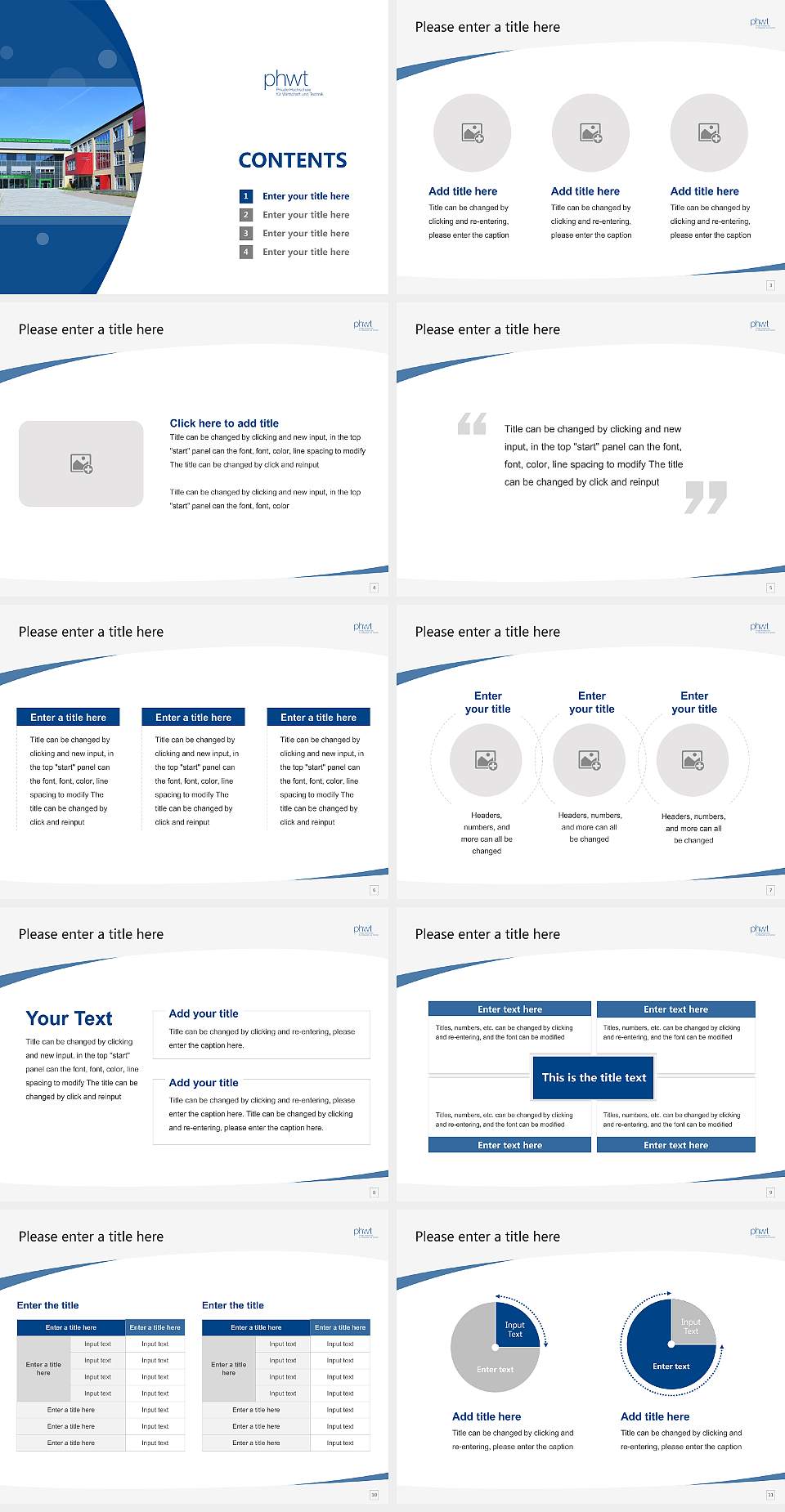 Private University for Business and Technology Vechta_Diepholz Course/Courseware Creation PPT Template4:3 ratio PPT effect preview image2