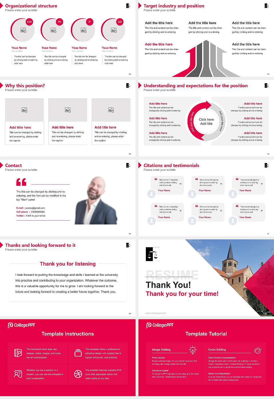 North German University of Justice – Lower Saxony Resume PPT Template16:9 ratio PPT effect preview image4