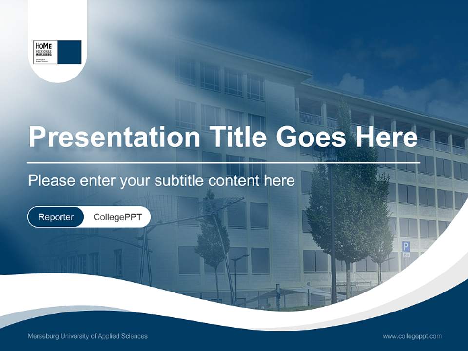 Merseburg University of Applied Sciences Lecture Sharing and Networking Event PPT Template4:3 ratio PPT effect preview image4