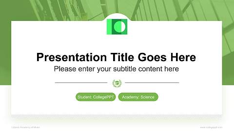 Lübeck Academy of Music National Scholarship Defense PPT Template