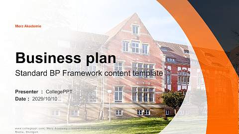 Merz Academy – University of Design, Art and Media, Stuttgart Competition/Entrepreneurship Contest PPT Template