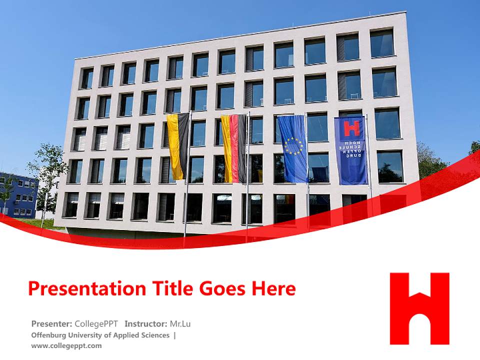 Offenburg University of Applied Sciences Course/Courseware Creation PPT Template4:3 ratio PPT effect preview image5