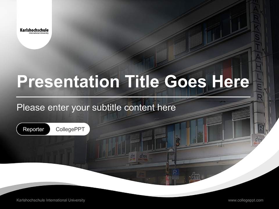 Karlshochschule International University Lecture Sharing and Networking Event PPT Template4:3 ratio PPT effect preview image4