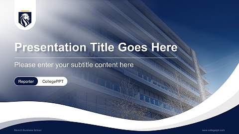Munich Business School Lecture Sharing and Networking Event PPT Template