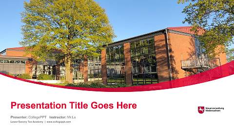 Lower Saxony Tax Academy Course/Courseware Creation PPT Template