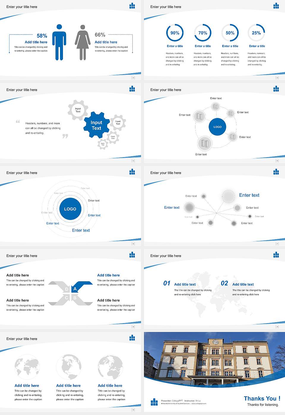 Mittweida University of Applied Sciences Course/Courseware Creation PPT Template16:9 ratio PPT effect preview image4