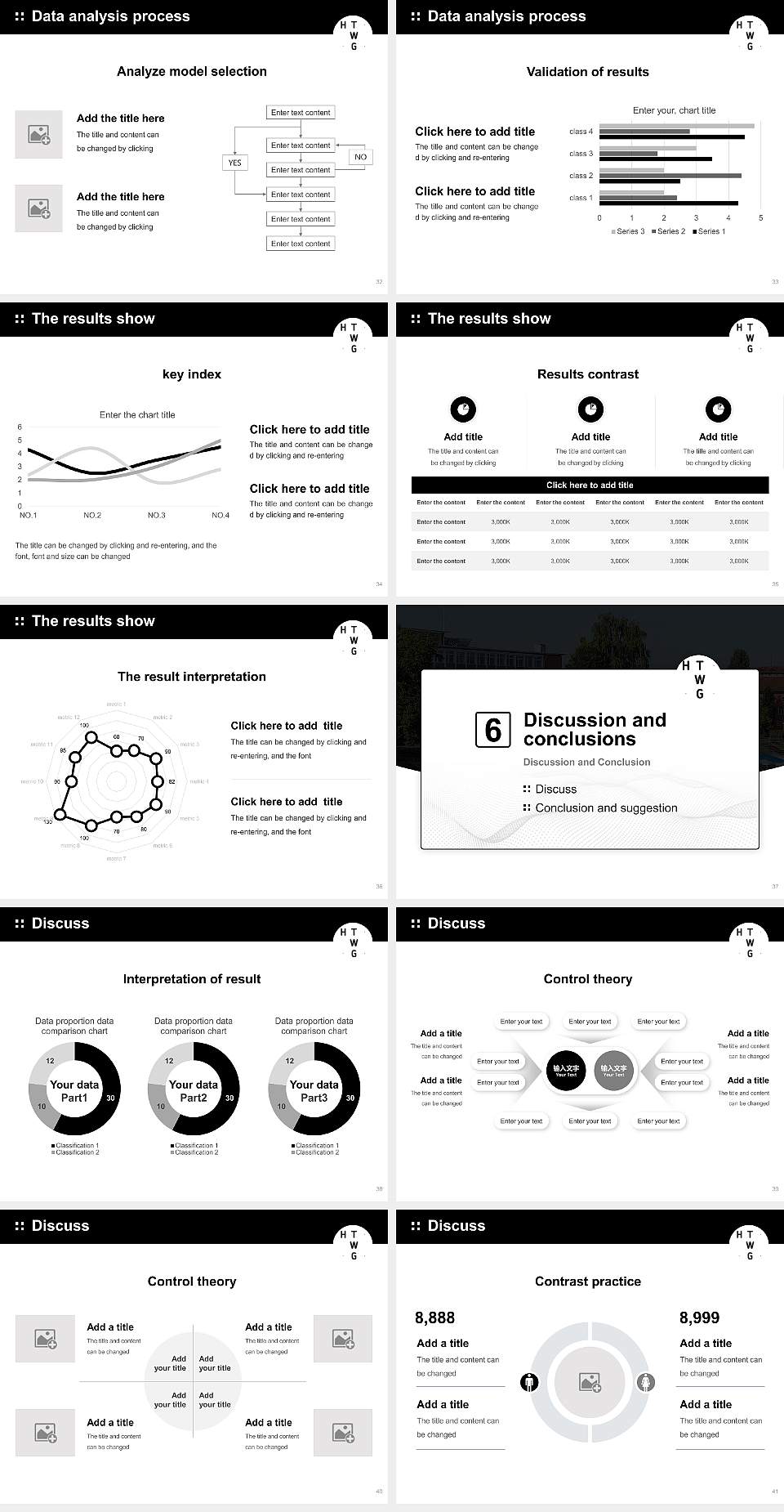 Konstanz University of Applied Sciences Graduation Thesis Defense PPT Template4:3 ratio PPT effect preview image5