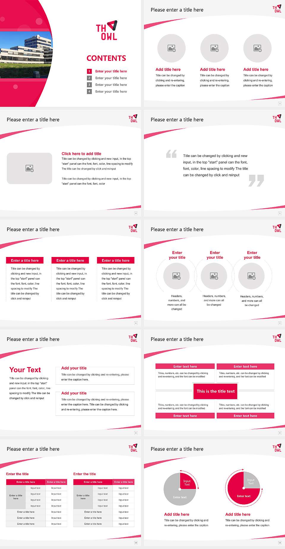 Ostwestfalen-Lippe University of Applied Sciences Course/Courseware Creation PPT Template4:3 ratio PPT effect preview image2