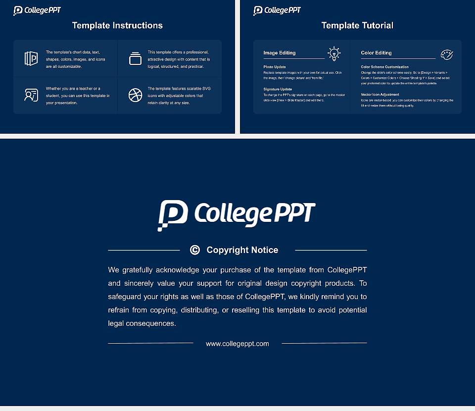International School of Management Academic Presentation/Research Findings Report PPT Template16:9 ratio PPT effect preview image5